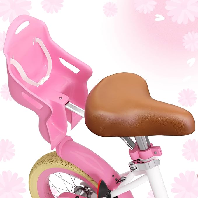 XJD Girls Bike for Toddlers and Kids Ages 2-12 Years Old,12 14 16 Inch Kids Bike with Training Wheels & Basket