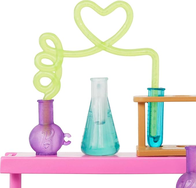 Barbie Careers Playset, Science Lab with 2 Scientist Fashion Dolls, Bench & 10+ Accessories (Amazon Exclusive)