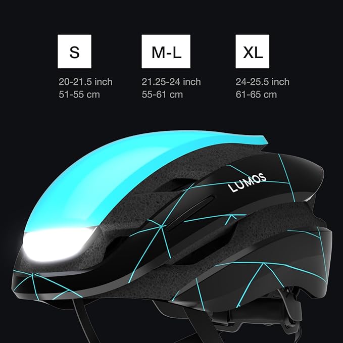 Lumos Ultra Smart Bike Helmet | Customizable Front and Back LED Lights with Turn Signals | Road Bicycle Helmets for Adults: Men, Women