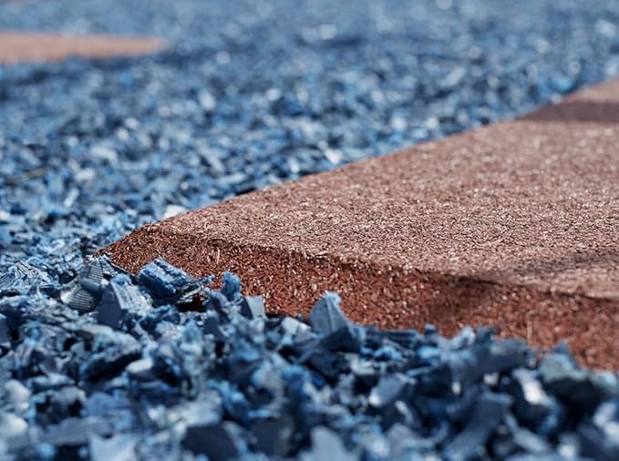 Playsafer Heavy Duty Commercial Grade Rubber Playground Safety Mat - Playground Protection Mat for Swings and Slides - 54" Long X 32" Wide x 2" Thick (Green)