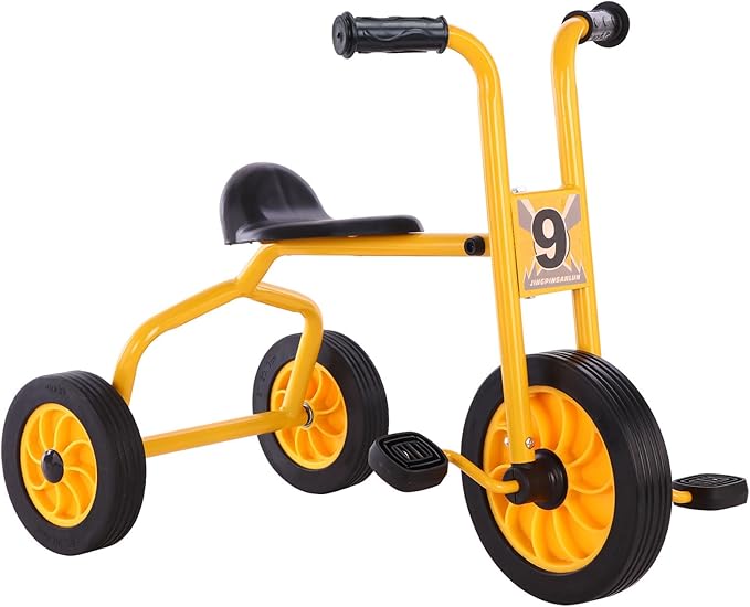 Kids Tricycle for Rider Age 2+, Big Wheel Kids Trike with Rubber Wheels, Preschool Daycare Kids Bike, Birthday Toys Gift for Boys and Girls