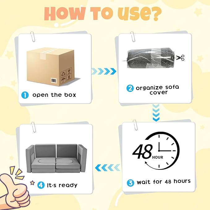 12Pcs Modular Kids Play Couch Multifunctional Foam Toddler Sofa Convertible Kids Sofa Playroom Bedroom Furniture Floor Foam Explorer Couch with Building Fort Feature for Boys and Girls (dark gray)