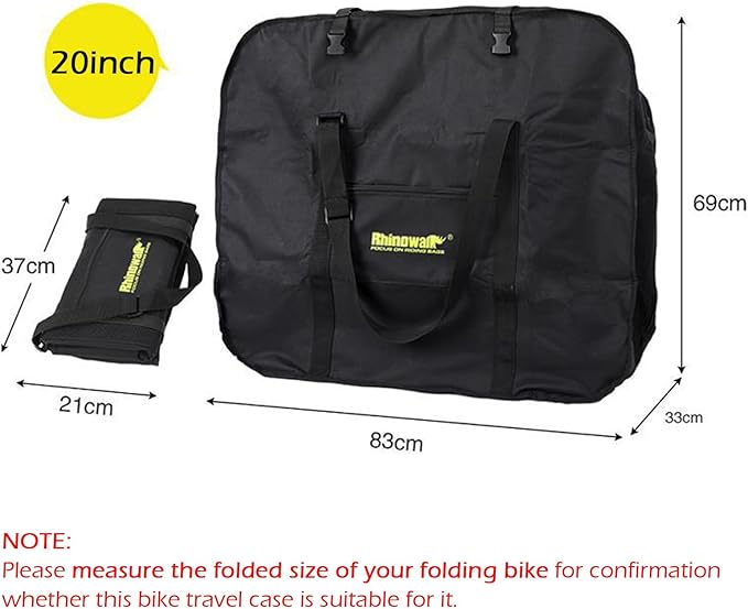 Rhinowalk 20/26inch Folding Bike Bag Waterproof Biycle Travel Case Carrying Case Outdoors Bike Transport Bag for Car Train Air Travel