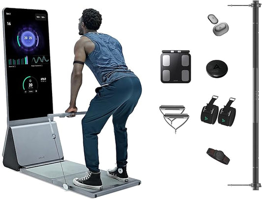AEKE Fitness Mirror K1- Smart Home Gym System: AI-Powered All-in-One Fitness Machine for Full-Body Strength Training and Personalized Workouts