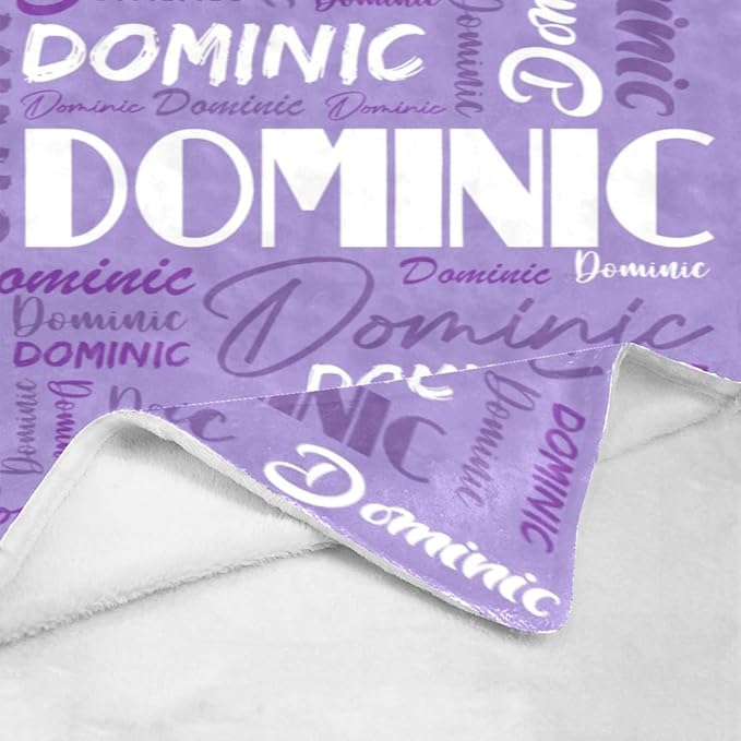 Dr.TOUGH Personalized Name Blanket Personalized Blanket for Adult Kids Flannel Customized Personalized Blankets and Throws