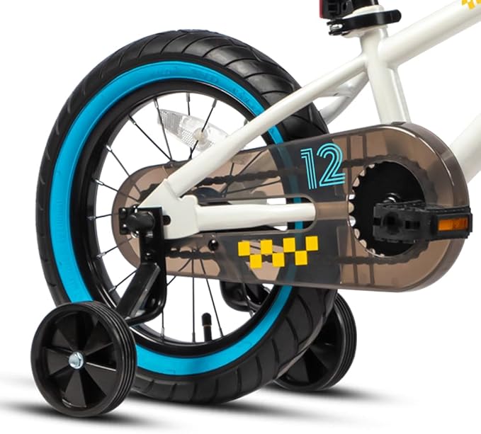 Glerc NuNu 12 14 16 Inch Kids Bike BMX Style for 2-8 Years Old Boys Girls, Toddler Bicycles with Training Wheels & Coaster Brake, Multiple Colors