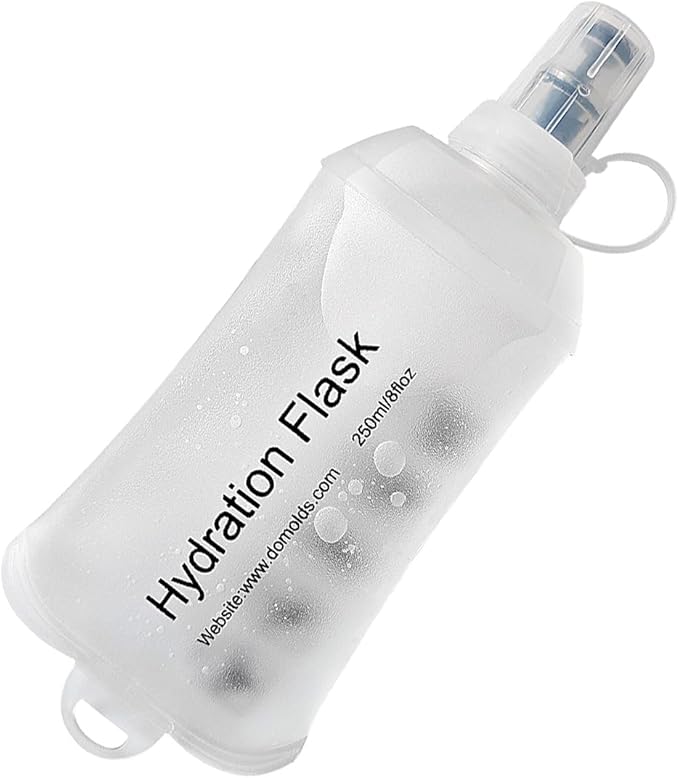 AXEN Soft Flask TPU Foldable Running Hydration Flask, Soft Collapsible Water Bottle for Hydration Pack Cycling Marathon Running Hiking