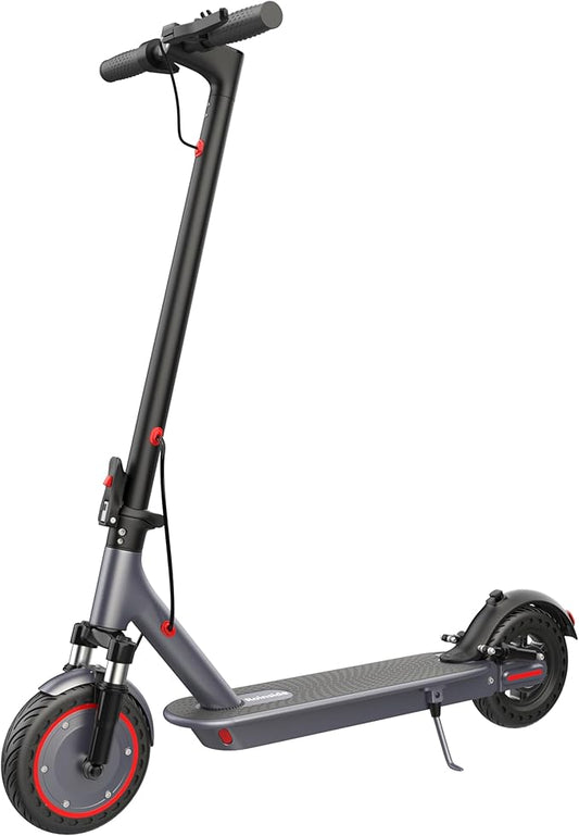 Electric Scooter - 8.5"/10'' Solid Tires, 350W/500W Motor, Up to 19-22MPH and 21-24Miles Long-Range Portable Commuting Scooter for Adults with Double Braking System and App