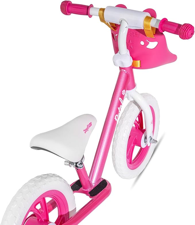 JOYSTAR 12/14 Inch Kids Balance Bike for 18months-5 Years Old Boys Girls, Lightweight Toddler Balance Bikes with Footrest and Handlebar Basket or Doll Seat