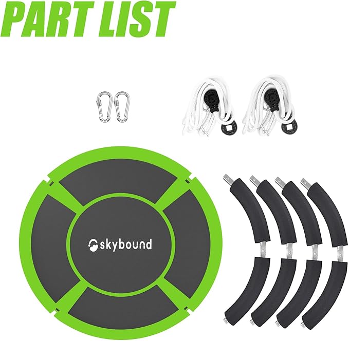 SkyBound Tree Swing Saucer Swing - 600LB Weight Capacity - Outdoor Swing with Hanging Straps - Waterproof Tree Swings for Kids