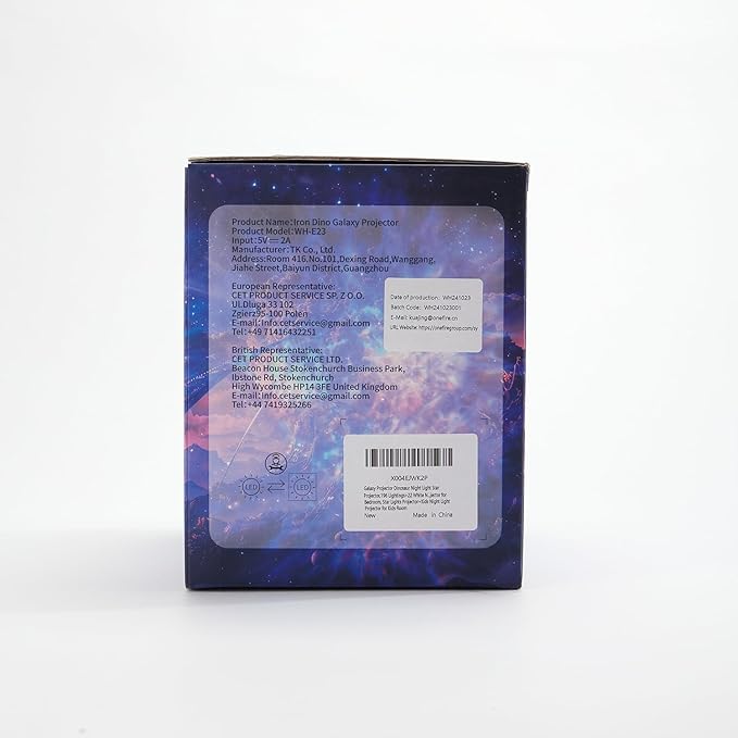 PIKOY Dinosaur Night Light & Sound Machine Baby | 22 White Noises+18 RGB Colors Galaxy Light Projector & Soothing Music | Bluetooth Speaker+Remote+Timer White Noise Machine | Dinosaur Gifts for Boys