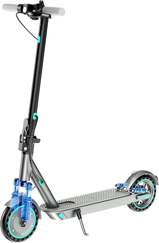 Electric Scooter for Adults & Teens, 350W Motor, 19 MPH Top Speed, 15/21 Miles Range, Foldable E-Scooter with 8.5" Honeycomb Tire, Escooter with Dual Braking System and App Control