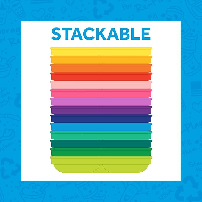 Re-Play 3x3 Divided Toddler Plates and Utensils Set - Toddler Forks and Spoons Set - Dishwasher and Microwave Safe - Made in USA - Princess