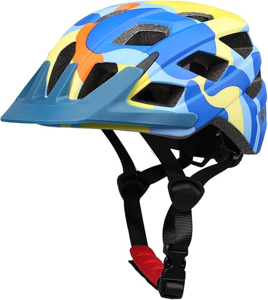 Kids Bike Helmet, 2 Size Adjustable for Youth Toddler Boys & Girls 3-5-8-10-12-14 Years, Child Helmets with Visor for Skating Cycling Scooter