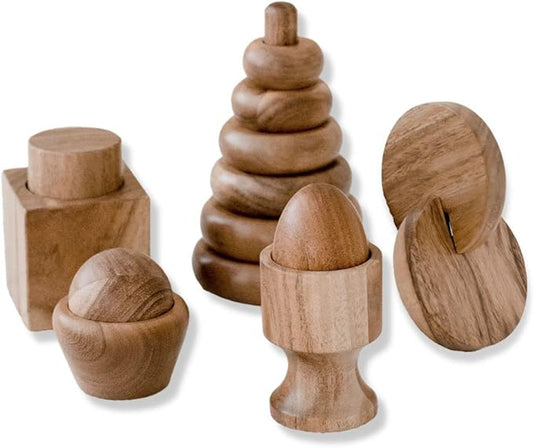 Montessori Wooden Baby Toys, Montessori Toys for 1 Year Old, Baby Toys 6 to 12 Months, 1 Year Old Toys, Wooden Toys, 6 Month Old Baby Toys, Montessori Toy, Stacking Rings