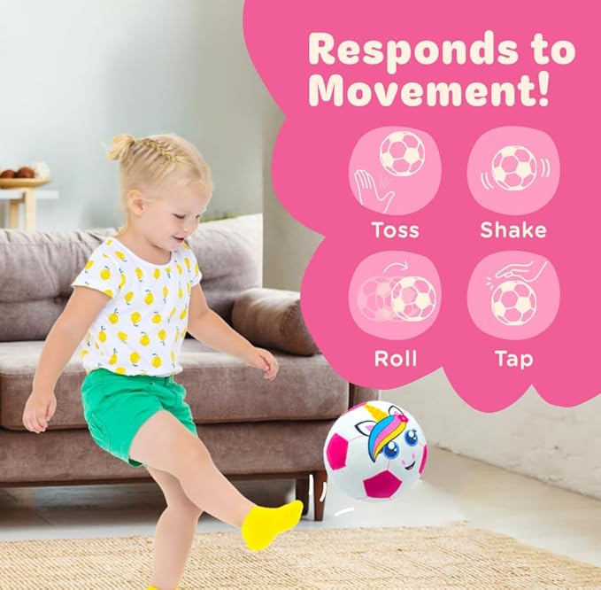 Move2Play, Hilariously Interactive Toy with Music & Sound Effects | Birthday Gift for Boy & Girl | Ball for Toddler & Baby | 6, 12, 18+ Months | 1, 2, 3+ Year Old