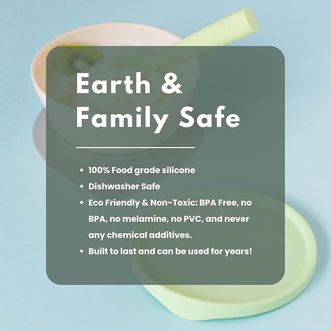 Miniware Baby Travel Plate with Suction - Foldable Silicone Baby Travel Essential to Promote Self-Feeding - Dishwasher Safe, BPA Free, Food Grade Silicone Baby Plate for On The Go - Sage Silifold