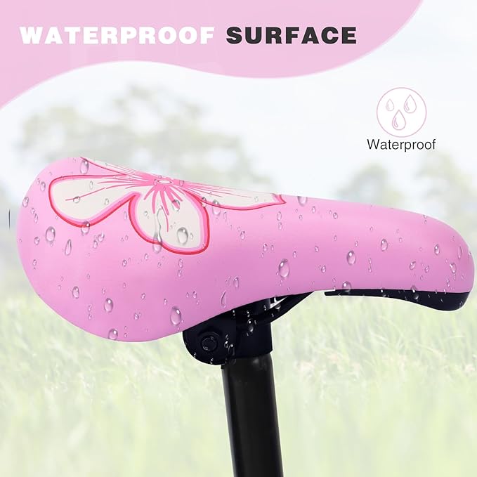 WEEROCK Kids Bike Seat, Child Bike Seats for 14" 16" 18" 20" 24" Kid Bicycle, Kids Bike Replacement Saddle for Boys Girls Bicycles