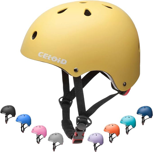 Kids Bike Helmet,Toddler Skateboard Helmets for Ages 2-3-5-8-14 Years Boys Girls，Adjustable Multi-Sport Bicycle Skateboarding Football Roller Skating Scooter Rollerblade Balance Bike Helmet