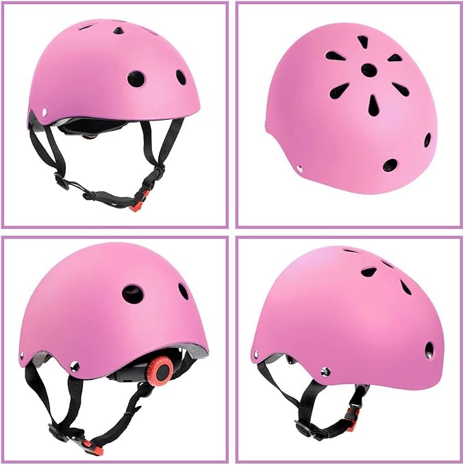 Color Gradient Adjustable Kids Bike Helmet Toddler Helmets for 3-5-8-14 Years Kids Girls Boys Youth Bicycle Helmet for Scooter Balance Bike Roller Skating Skateboard