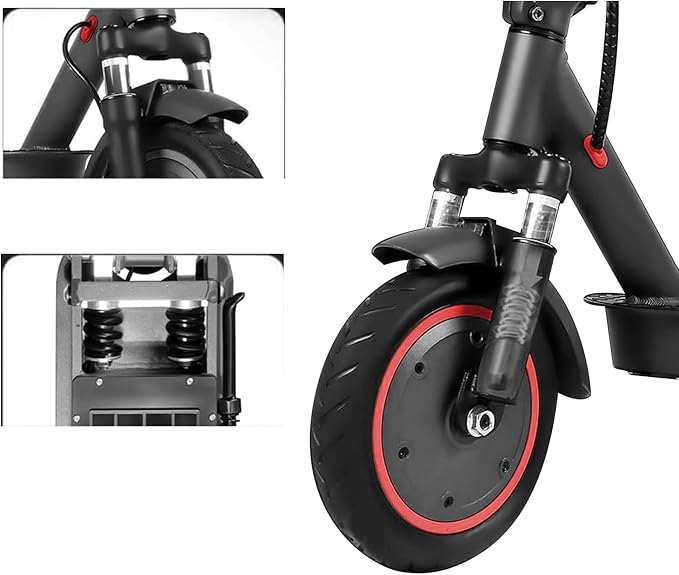 Electric Scooter Adults, Foldable 8.5" Tires E Scooter for Adults, 19 Mph, 350W Motor Fast Cooter, Kick Scooters Max 21 Miles Long Range for Commuting, Heavy Duty E-Scooter with Dual Braking System
