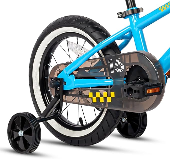 Glerc NuNu 12 14 16 Inch Kids Bike BMX Style for 2-8 Years Old Boys Girls, Toddler Bicycles with Training Wheels & Coaster Brake, Multiple Colors