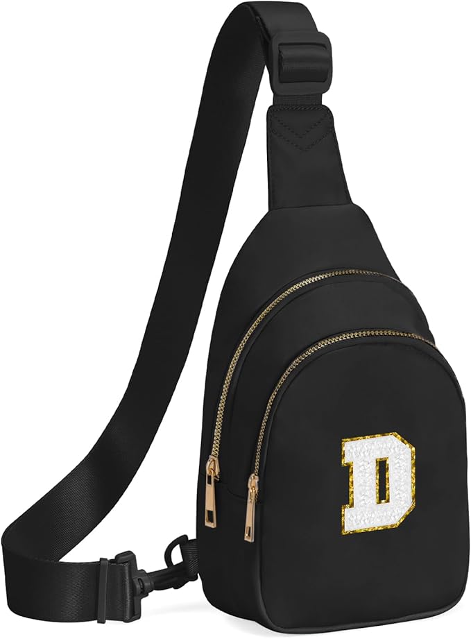 Birthday Gifts for 7 8 9 10 11 12 13 Year Old Girls Small Initial Sling Bag Cross Body Bag Fanny Pack for Girls