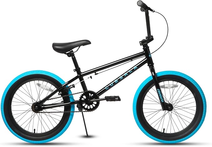 Freestyle BMX Bike, 18 20 Inch Kids Bicycle for 5-13 Years Old Kids and Beginner Level Rider, Multiple Colors