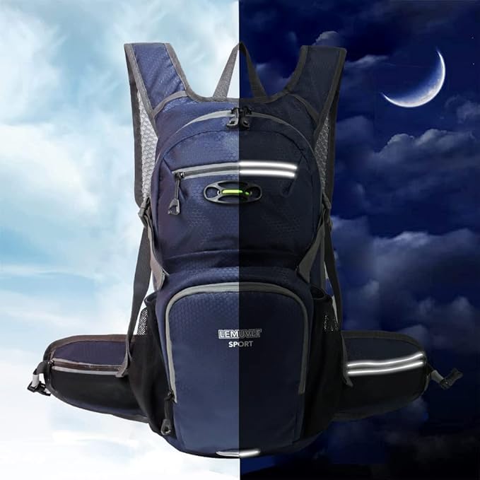 Hiking Daypack Waterproof Biking Backpack 15L Lightweight Durable Backpack for Ski Snowboarding Running MTB Cycling