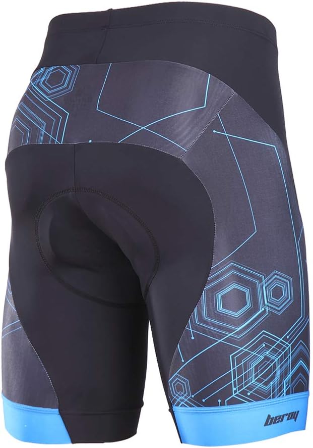 beroy Men's Comfortable Bicycle Cycling Pants, 3D Padded Bike Shorts