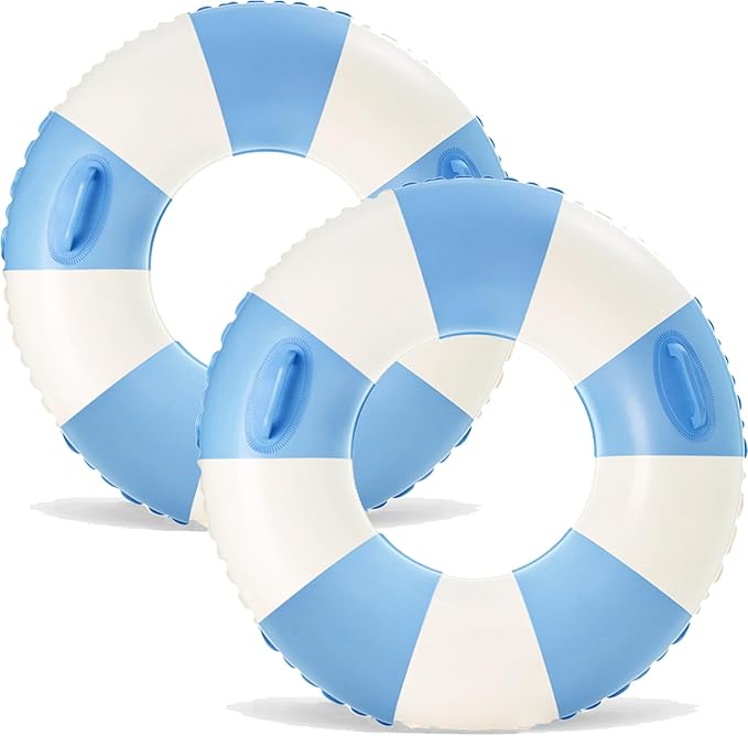 2 PCS Inflatable Pool Floats for Swimming Pool Party Lake Beach Adults - Floaties Pool Tubes Swim Rings Tubes Floaties for Beach Pool Party Decorations