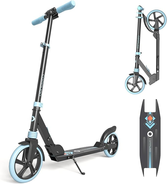 Kick Scooter for Kids 5-12 with Suspension, Teens, Foldable Lightweight Scooter with 8 Inch Wheels, Max Load 240 LBS