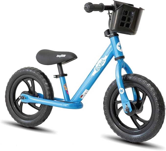 JOYSTAR 12/14 Inch Kids Balance Bike for 18months-5 Years Old Boys Girls, Lightweight Toddler Balance Bikes with Footrest and Handlebar Basket or Doll Seat