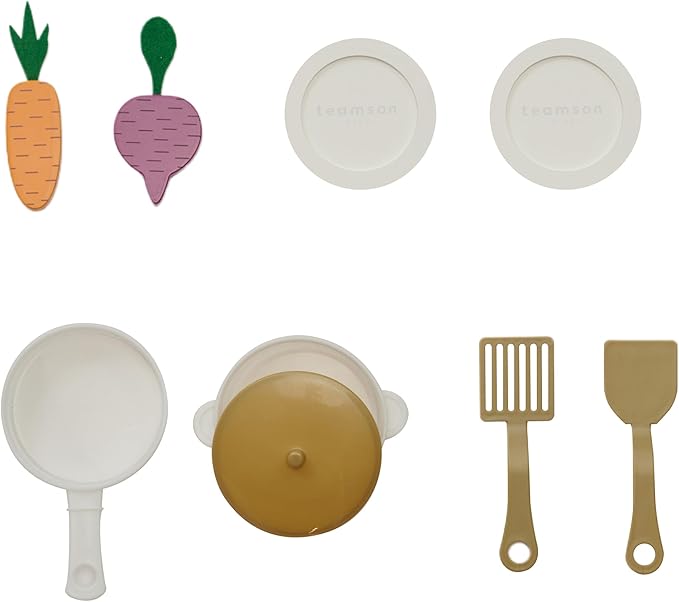 Teamson Kids Little Chef Lake Tahoe Smart Play Kitchen with Washing Machine, Oven, Microwave & Ample Storage, Neat & Compact Healthy Play for Age 3+, Sage Green