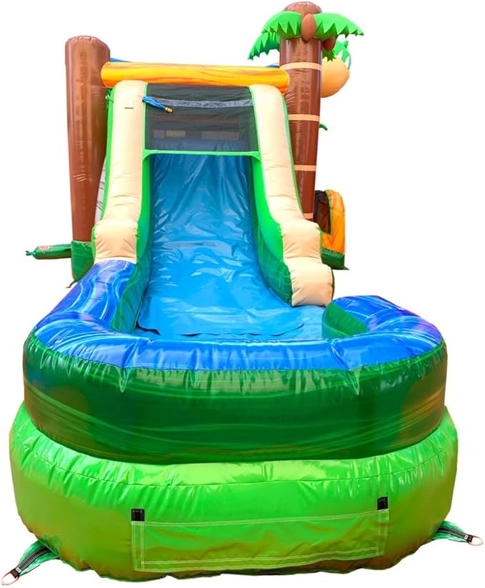 TentandTable Inflatable Bounce House Water Slide for Kids 5-12 Large, Commercial Grade Mega Bouncy Castle for Adults, Jump House, Includes Electric Air Blower, 32' L x 16' W x 15' H, Dinosaur