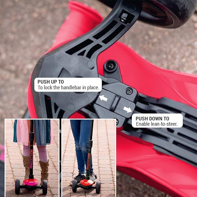 New-Bounce Scooters for Toddlers - 3 Wheel Scooter for Kids with Adjustable Handlebar - The GoScoot MAX is Perfect for Children and Toddlers, Girls and Boys Ages 3-10