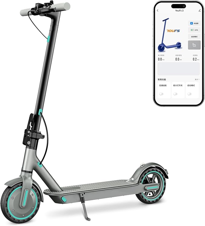 Electric Scooter for Adults & Teens, 350W Motor, 19 MPH Top Speed, 15/21 Miles Range, Foldable E-Scooter with 8.5" Honeycomb Tire, Escooter with Dual Braking System and App Control