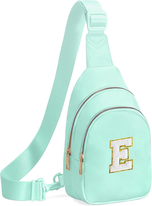 Birthday Gifts for 7 8 9 10 11 12 13 Year Old Girls Small Initial Sling Bag Cross Body Bag Fanny Pack for Girls