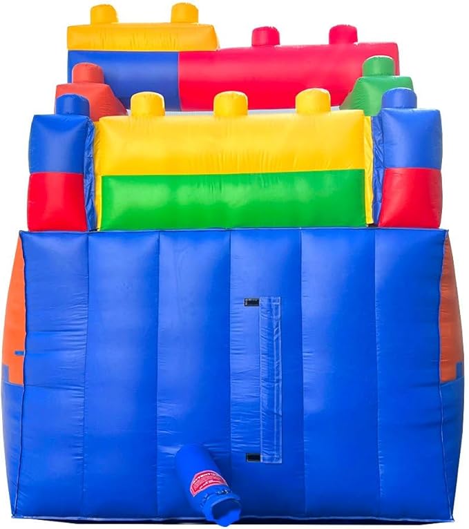 Inflatable Water Slides for Kids - Backyard Inflatable Water Slides with Splash Pool - Building Block Slide Complete with Blower, and Stakes - 21' x 9' - 12' Tall Slide