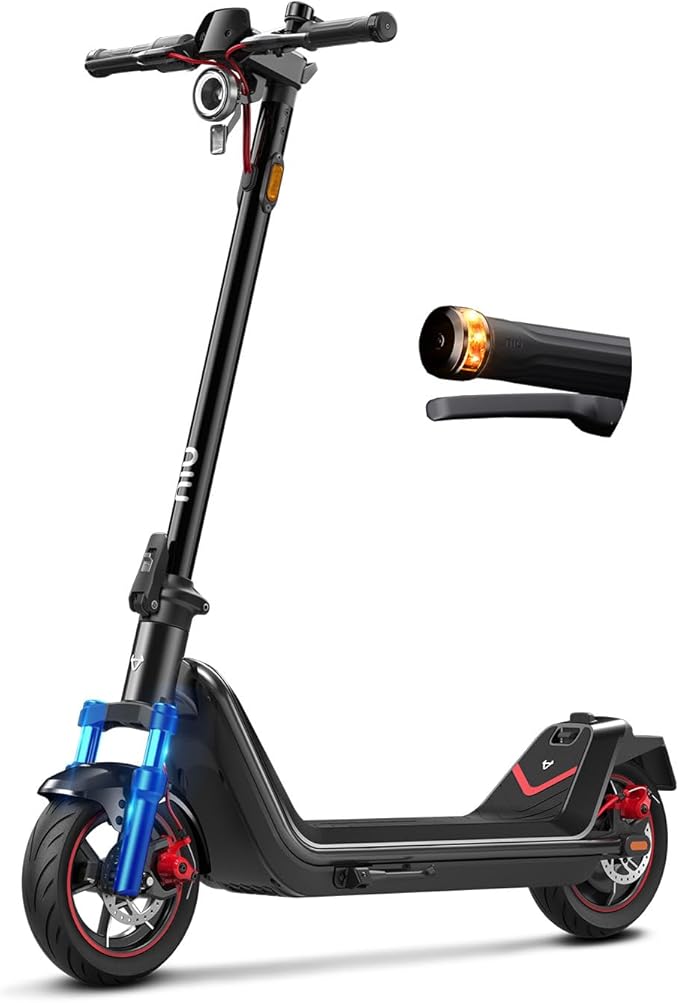 NIU K100F/K300X Electric Scooter Adults - 600W-900W Peak Power, 18-41 Max Range, Top 17.4-23.6 MPH, Portable E Scooter w/Suspension for Commute, Sup. Turn Signal, Folding Handlebars(Only K100F)
