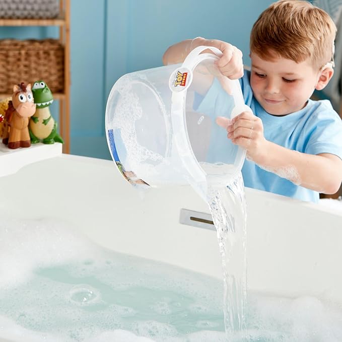 Disney Store Unisex-Children Bath Set (Toy Story) - Kids Bath Accessories with Beloved Disney Characters - Colorful and Fun Bath Time Essentials for Kids - Suitable for All Ages