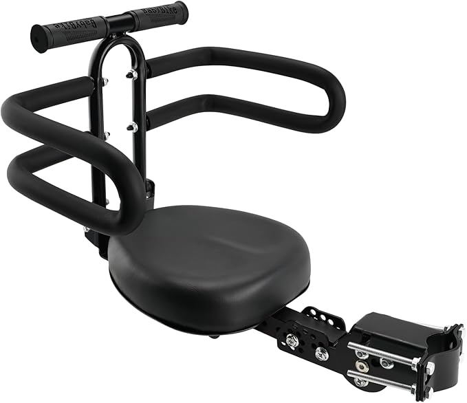 Thicken Front Child Bike Seat,Foldable Front Mounted Kids Bike Seat for City Bicycles Hybrid Cruiser Bicycles Pedal Scooter Motorcycle Bicycles