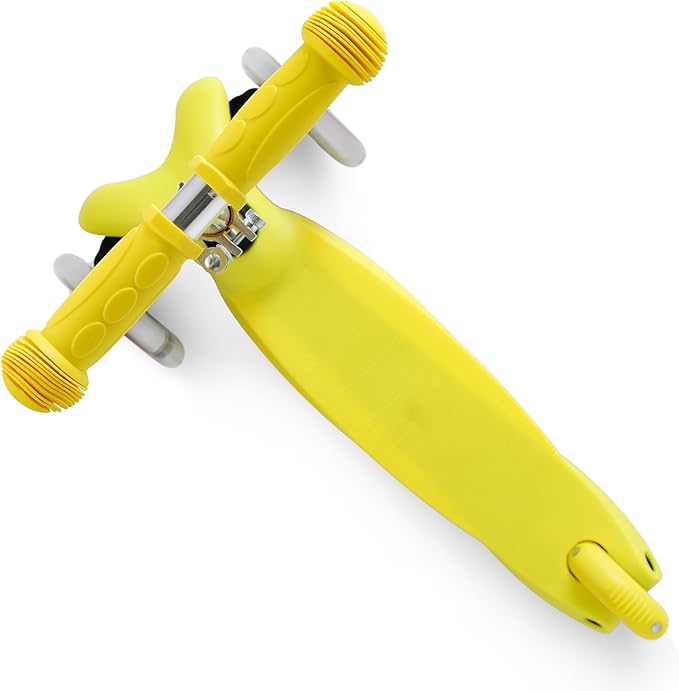 Kids Scooter, Children and Toddler 3 Wheel Kick Scooter for Boys & Girls Ages 2-5, LED Lighted Wheels and 3 Adjustable Height Handlebars, Lean-to-Steer