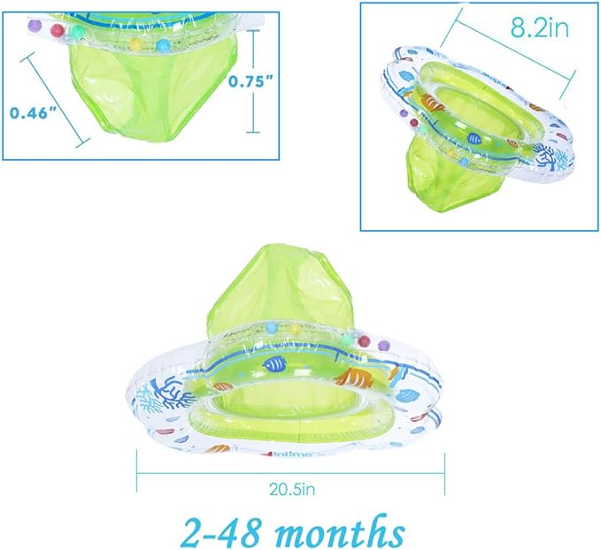 Baby Swimming Float Ring,Baby Inflatable Pool Floatie Baby Water Float Infant Swim Pool Rings for Toddler Kid Age 6-48 Months, Bathtub Toys Pool Accessories for Kids Toddlers.
