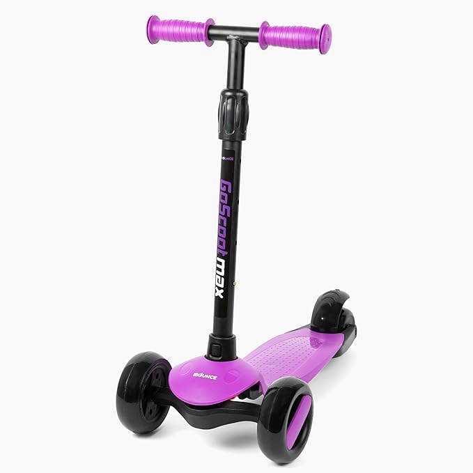 New-Bounce Scooters for Toddlers - 3 Wheel Scooter for Kids with Adjustable Handlebar - The GoScoot MAX is Perfect for Children and Toddlers, Girls and Boys Ages 3-10