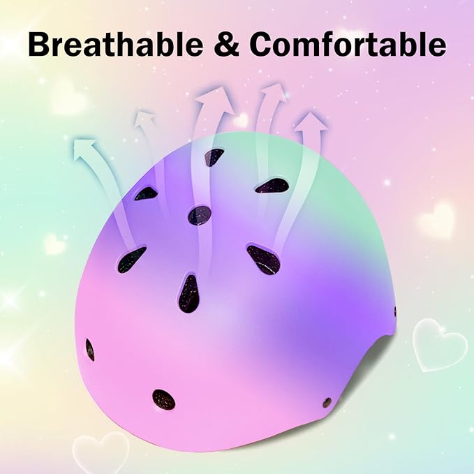 Kids Bike Helmet for 2-3-5-8-14 Ages Girls,Boys,Toddler,Kids and Youth, Ventilation and Impact Resistance Toddler Bike Helmet for Multi-Sport Bicycle Scooter Inline Roller Skate and Skateboarding