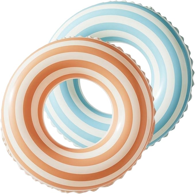 Pool Floats Swimming Rings for Kids, Age 5-10 Inflatable Swim Tubes Ring Toys with 11" Inner, Beach Inflatable Tubes Floaties Toys for Kids Adults
