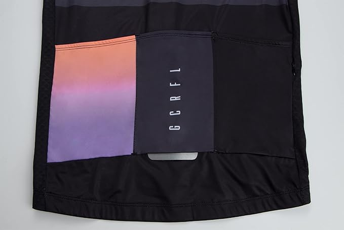 Men's Cycling Jersey Set Cycling Kit Bicycle Jersey Rear Zipper Pocket Bike Bib Shorts with Pockets Race Fit High Density Pad