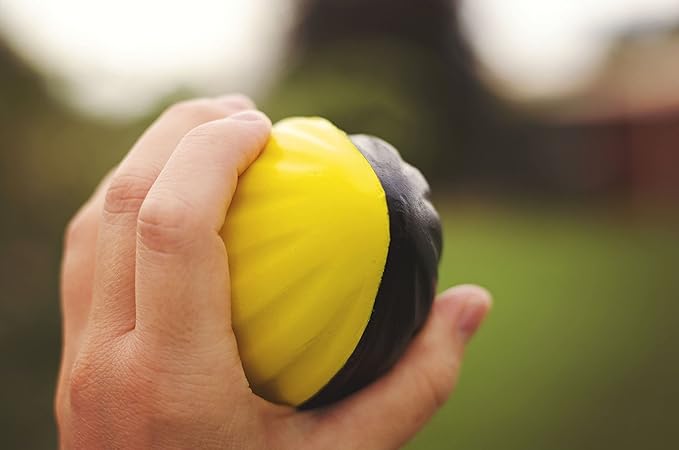 Mini Football 3-Pack - 5” Spiral Foam Football Small Footballs for Kids - Mini Footballs 3-Pack - Soft, Easy Grip Toddler (Red, Yellow, Blue)