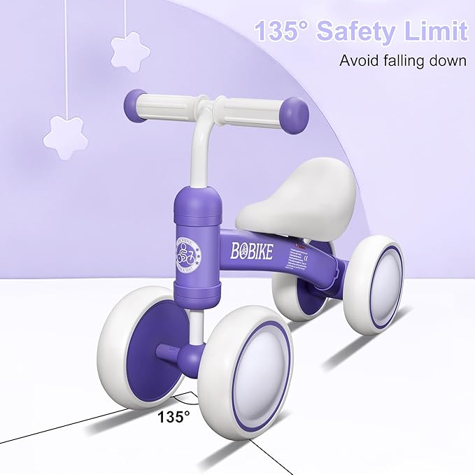 Baby Balance Bike Toys for 12-36 Months Kids Toy Boy and Girls Gifts Toddler Best First Birthday Gift Children Walker No Pedal Infant 4 Wheels Bicycle